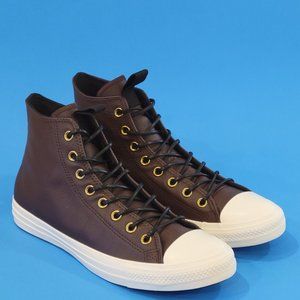 Converse CTAS Hi 'Dark Root' Brown Winter Sneakers 169659C NWT